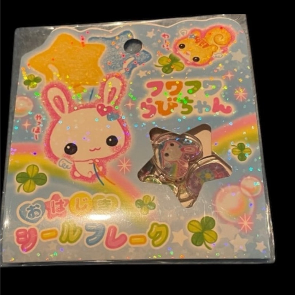 Cute Bunny Sticker Flakes - Multicolor